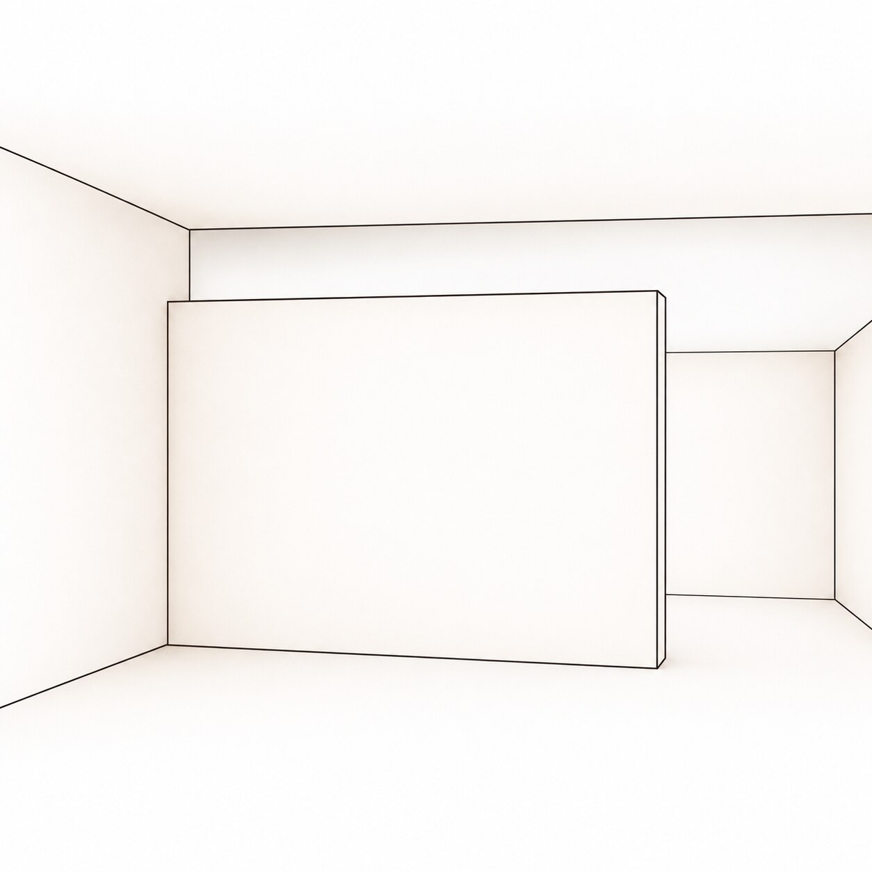 Parete non ancorata al soffitto